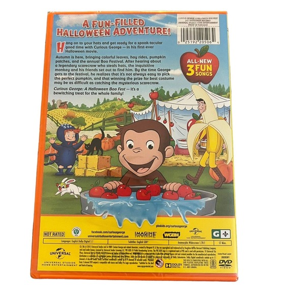 Curious George: A Halloween Boo Fest children educational cartoons, new DVD PBS - Picture 2 of 5